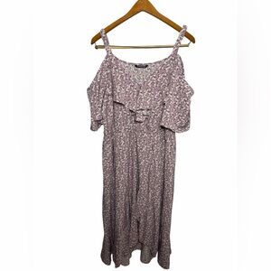 Floral Cold Shoulder Dress